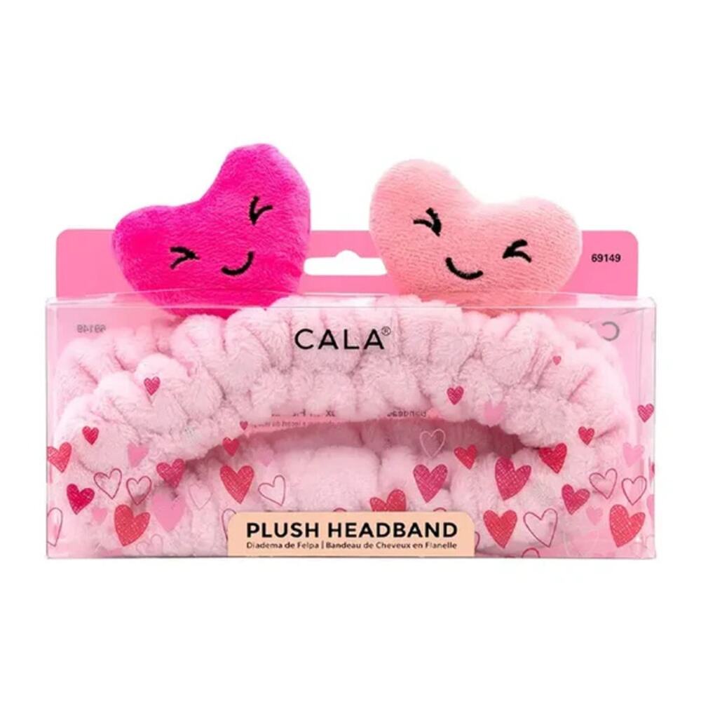 New Cala 69149 Pink Heart Plush Headband